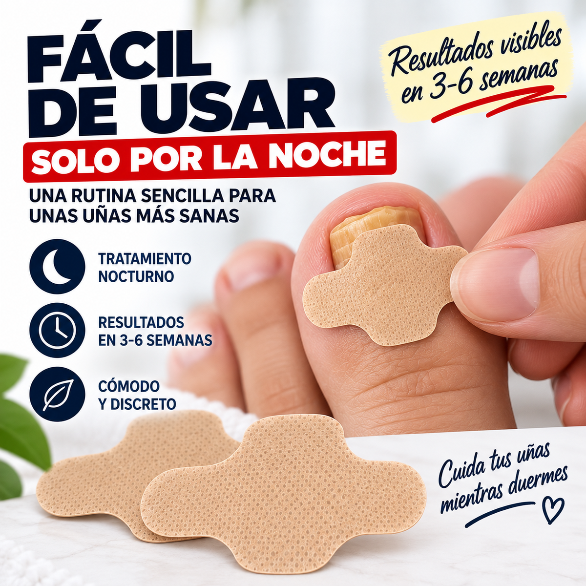 FungiCare™ - Parches Anti-hongos para uñas (Pack 21)