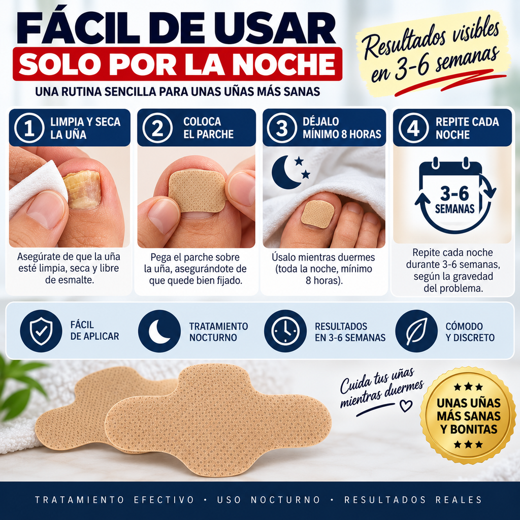 FungiCare™ - Parches Anti-hongos para uñas (Pack 21)